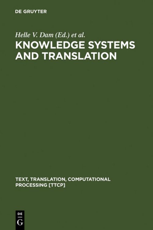 Produktbild: Knowledge Systems and Translation