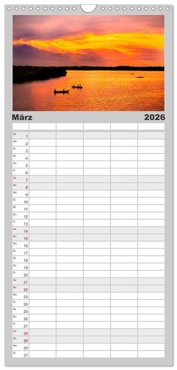 Produktbild: Familienplaner 2026 - Kolumbien - Eine unvergessliche Reise durch das bunte Land. mit 5 Spalten (Wandkalender, 21 x 45 cm) CALVENDO