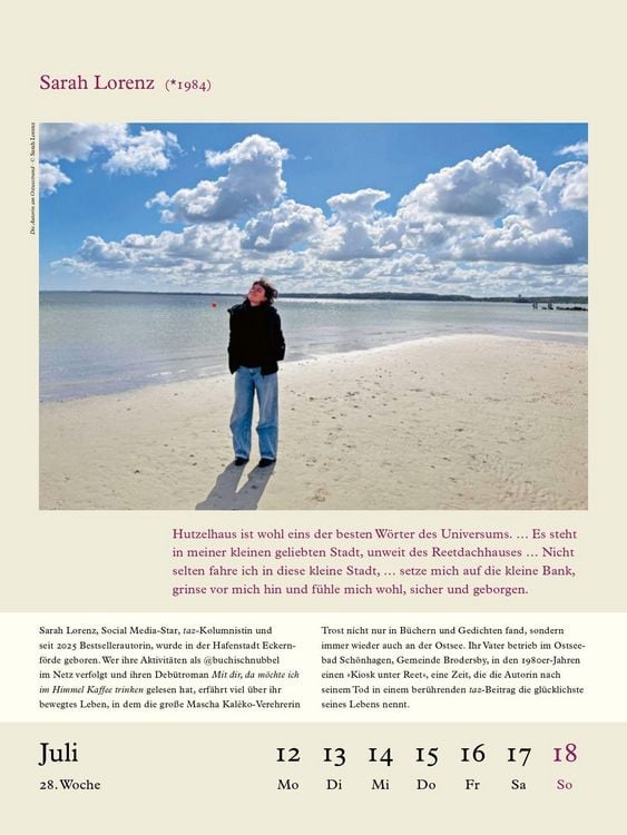 Produktbild: Literarische Ostsee Kalender 2027
