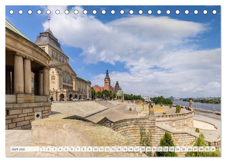 Produktbild: STETTIN Impressionen aus dem Stadtherzen (Tischkalender 2026 DIN A5 quer), CALVENDO Monatskalender