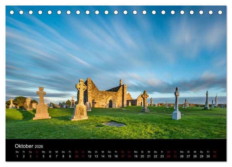 Produktbild: Irlands Landschaften (Tischkalender 2026 DIN A5 quer), CALVENDO Monatskalender