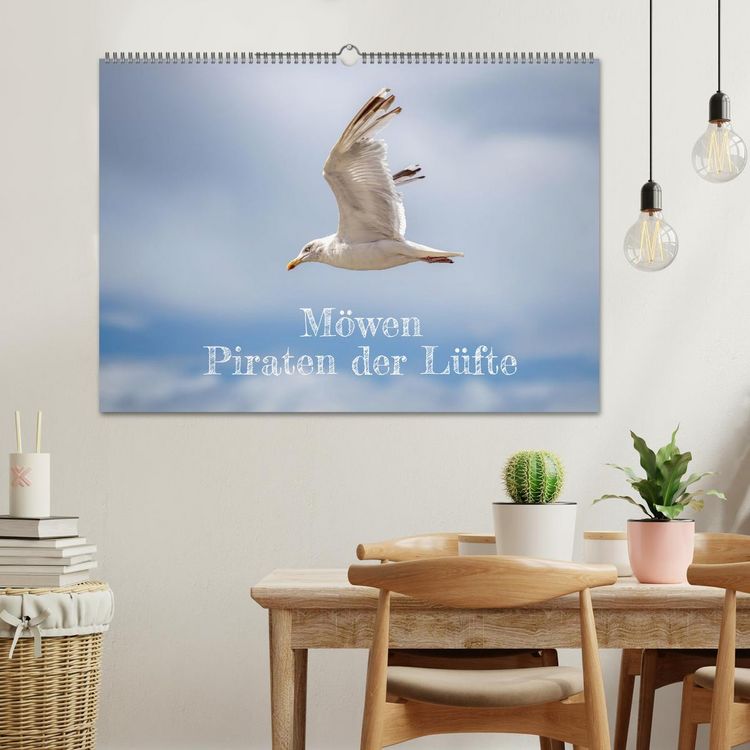 Produktbild: M&ouml;wen Piraten der L&uuml;fte (Wandkalender 2026 DIN A2 quer), CALVENDO Monatskalender