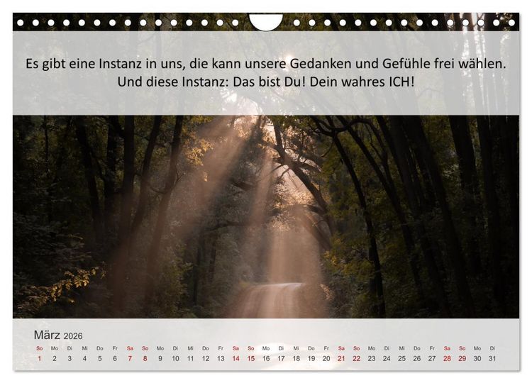 Produktbild: Motivationsspr&uuml;che Erfolgsweg (Wandkalender 2026 DIN A4 quer), CALVENDO Monatskalender
