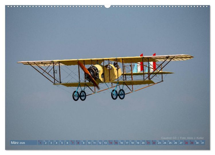 Produktbild: Historische Propellerflugzeuge 2026 (Wandkalender 2026 DIN A2 quer), CALVENDO Monatskalender