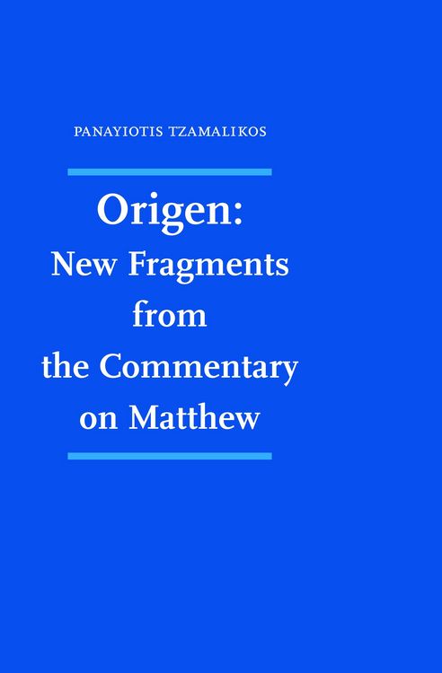 Produktbild: Origen: New Fragments from the Commentary on Matthew
