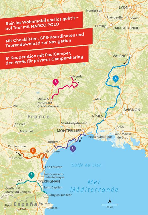 Produktbild: MARCO POLO Camper Guide S&uuml;dfrankreich: Ard&egrave;che, Cevennen & Languedoc
