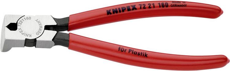 Produktbild: Knipex 72 21 160 Werkstatt Kunststoffseitenschneider ohne Facette 228mm