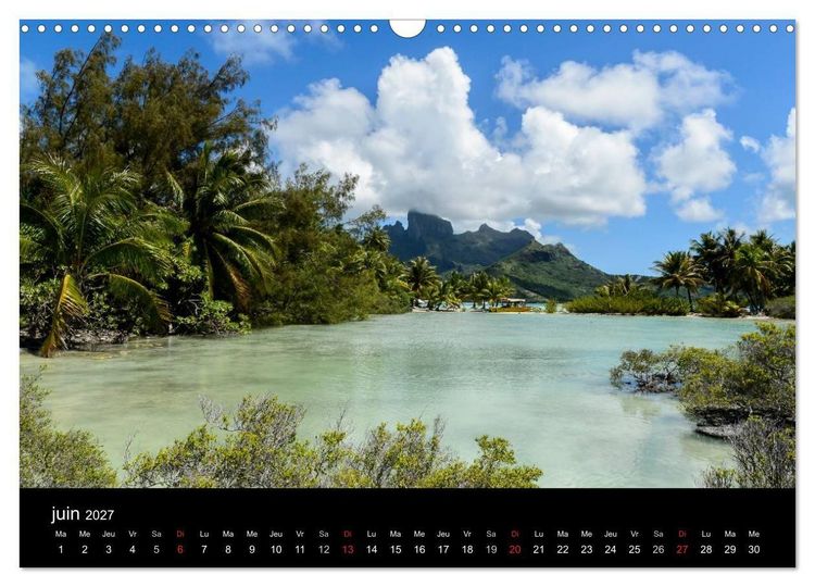 Produktbild: Polyn&eacute;sie fran&ccedil;aise - Magie des &icirc;les (Calendrier mural 2027 DIN A3 vertical), CALVENDO calendrier mensuel