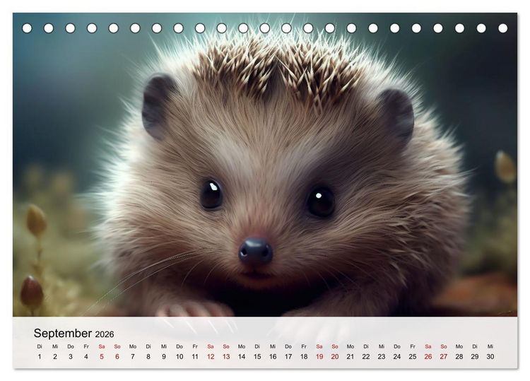 Produktbild: Zauberhafte Fluffies (Tischkalender 2026 DIN A5 quer), CALVENDO Monatskalender