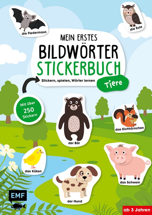 Produktbild: Mein erstes Bildw&ouml;rter-Stickerbuch &ndash; Tiere