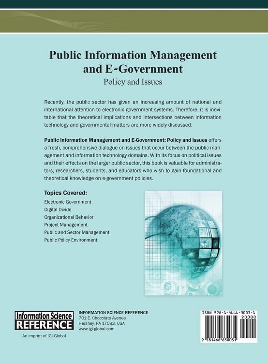 Produktbild: Public Information Management and E-Government