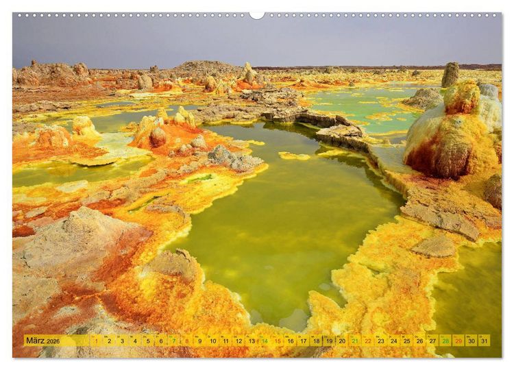 Produktbild: Vulkane &Auml;thiopiens - Erta Ale und Dallol (hochwertiger Premium Wandkalender 2026 DIN A2 quer), Kunstdruck in Hochglanz