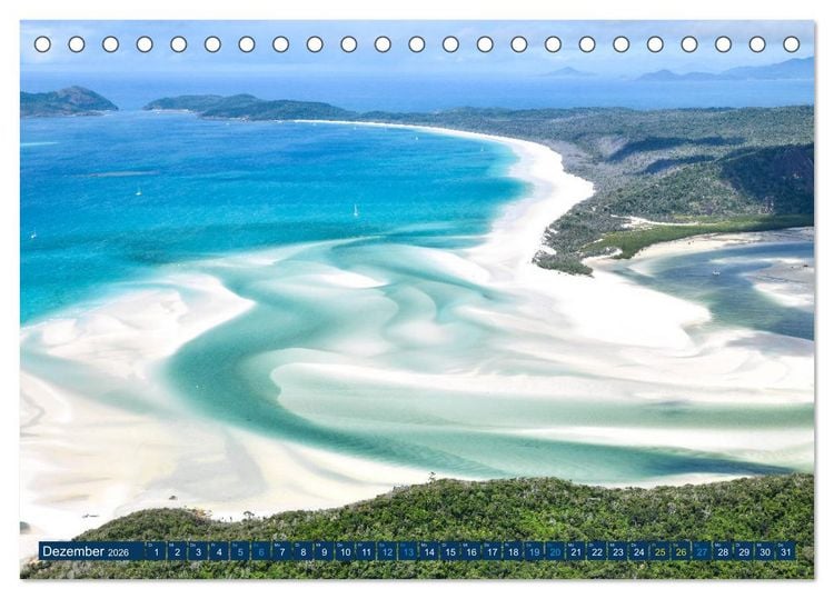 Produktbild: Great Barrier Reef und die Whitsundays (Tischkalender 2026 DIN A5 quer), CALVENDO Monatskalender