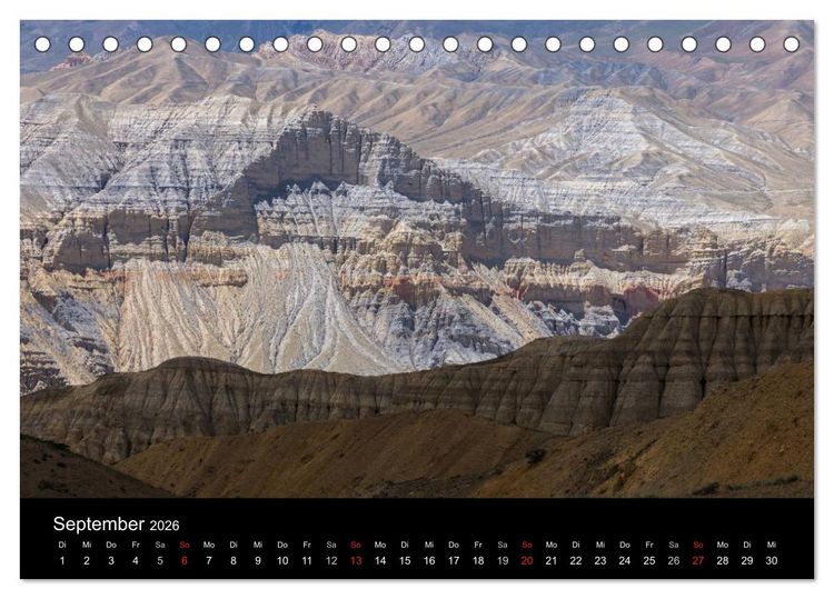 Produktbild: MUSTANG - das verborgene K&ouml;nigreich im Himalaya (Tischkalender 2026 DIN A5 quer), CALVENDO Monatskalender