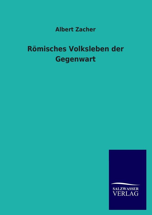 Produktbild: R&ouml;misches Volksleben der Gegenwart