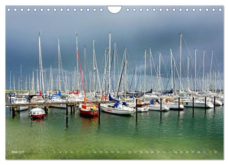 Produktbild: YACHTH&Auml;FEN AN DER OSTSEE (Wandkalender 2027 DIN A4 quer), CALVENDO Monatskalender