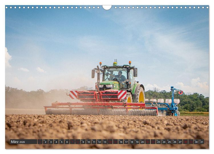 Produktbild: Landtechnik im Einsatz (Wandkalender 2026 DIN A3 quer), CALVENDO Monatskalender