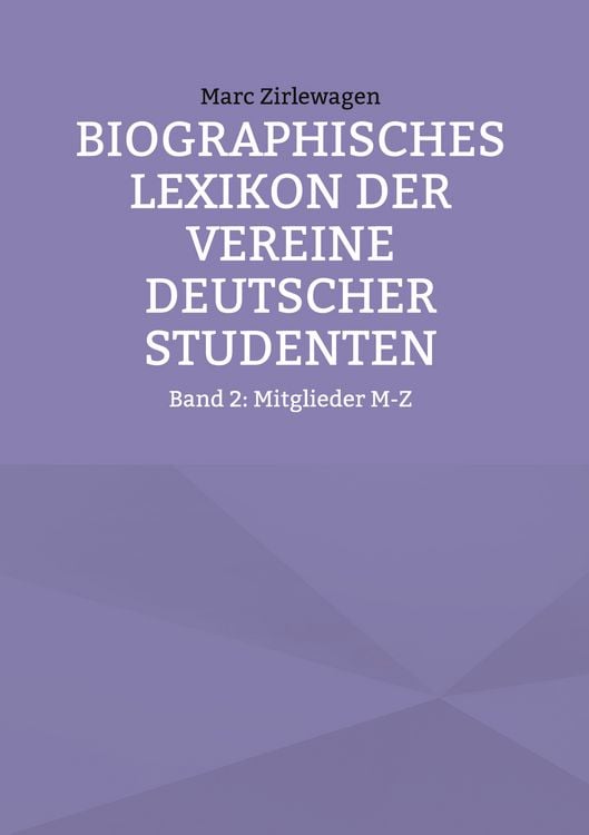Produktbild: Biographisches Lexikon der Vereine Deutscher Studenten