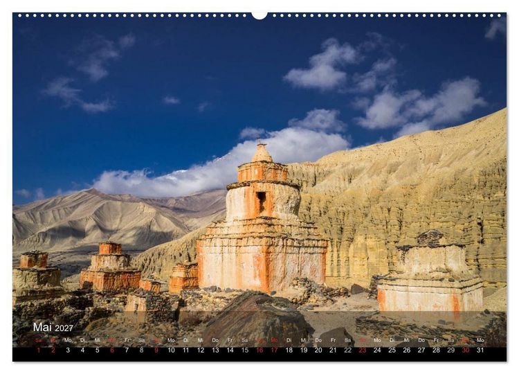 Produktbild: Faszinierende Landschaften der Welt: K&ouml;nigreich Mustang (Wandkalender 2027 DIN A2 quer), CALVENDO Monatskalender