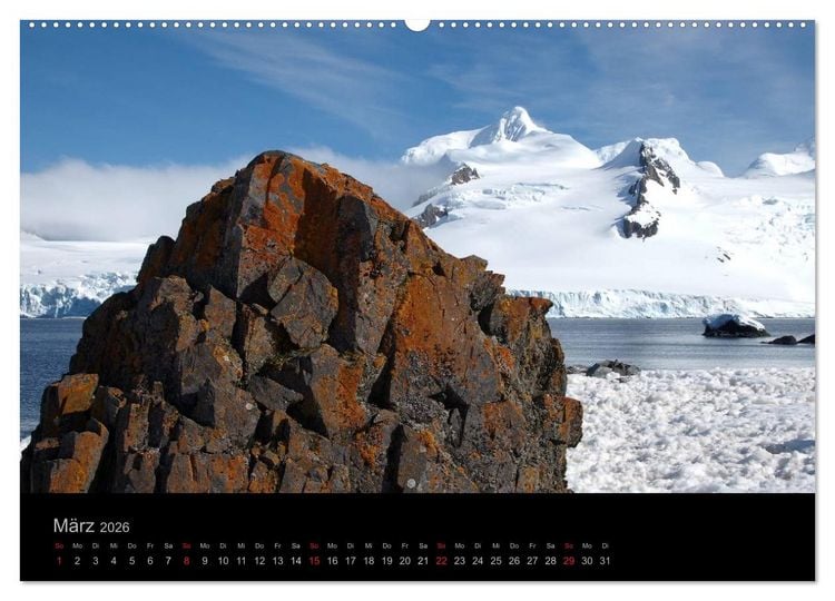Produktbild: Antarktische Impressionen (hochwertiger Premium Wandkalender 2026 DIN A2 quer), Kunstdruck in Hochglanz
