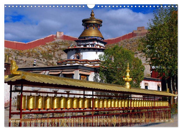 Produktbild: Stupas &ndash; Buddhistische Sakralbauten 2026 (Wandkalender 2026 DIN A3 quer), CALVENDO Monatskalender