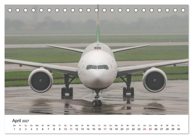 Produktbild: Boeing 777 Die Triple Seven (Tischkalender 2027 DIN A5 quer), CALVENDO Monatskalender