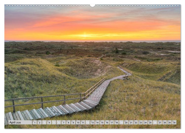 Produktbild: Wundersch&ouml;nes Amrum (Wandkalender 2026 DIN A2 quer), CALVENDO Monatskalender