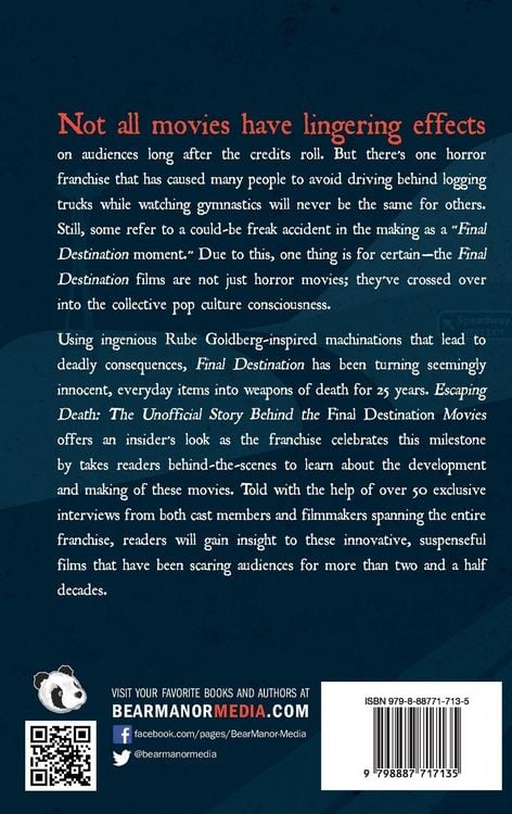 Produktbild: Escaping Death - The Unauthorized Story Behind the Final Destination Movies