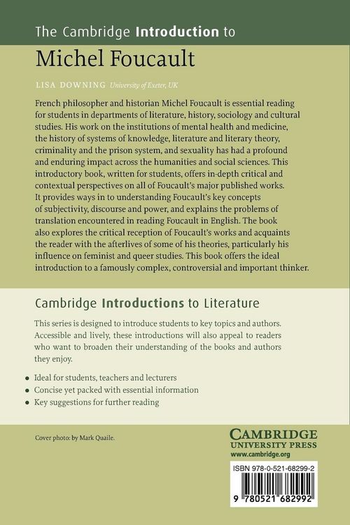 Produktbild: The Cambridge Introduction to Michel Foucault