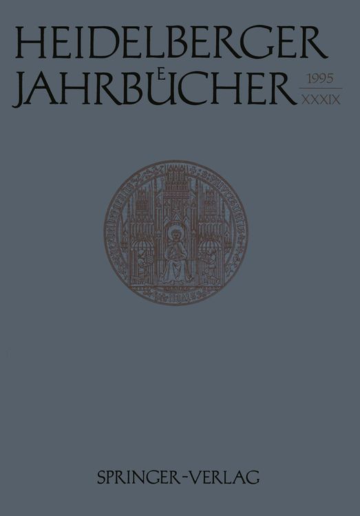 Produktbild: Heidelberger Jahrb&uuml;cher