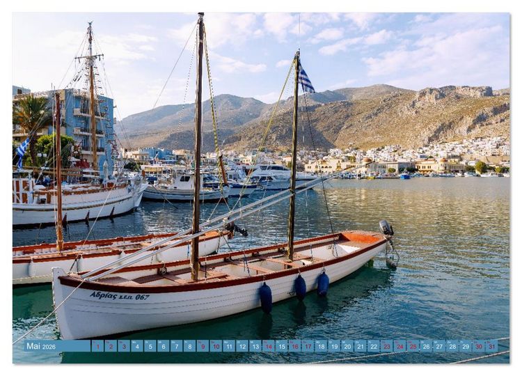 Produktbild: Kalymnos. Griechische Inselsch&ouml;nheit im Herzen des Dodekanes (Wandkalender 2026 DIN A2 quer), CALVENDO Monatskalender