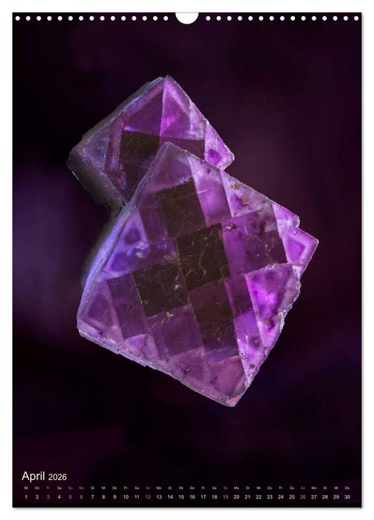 Produktbild: ZAUBERHAFTE MINERALIEN designed by nature (Wandkalender 2026 DIN A3 hoch), CALVENDO Monatskalender