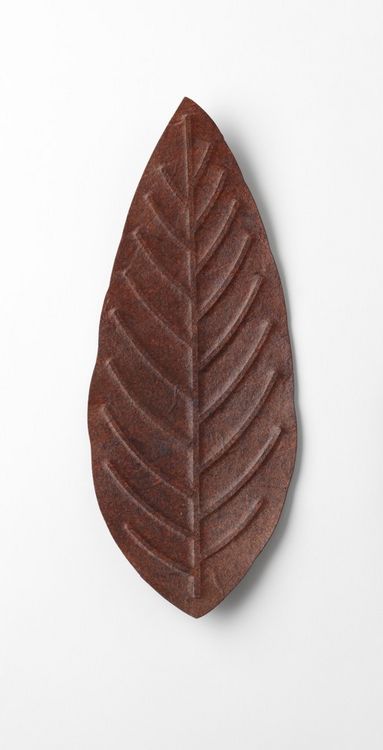 Produktbild: Flexible Hanji-Papierschale Blatt Braun &ndash; Ablage / Servierschale aus koreanischem Hanji-