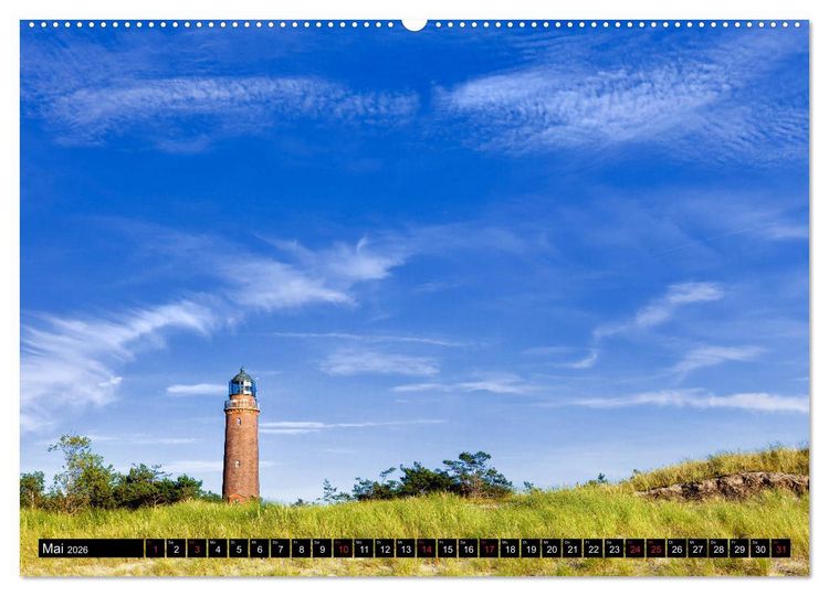 Produktbild: Leuchtt&uuml;rme - an Europas K&uuml;sten (hochwertiger Premium Wandkalender 2026 DIN A2 quer), Kunstdruck in Hochglanz