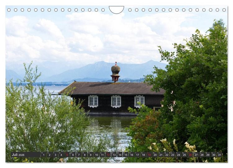 Produktbild: Starnberger See - Auf den Spuren von Ludwig II. und Sisi (Wandkalender 2026 DIN A4 quer), CALVENDO Monatskalender