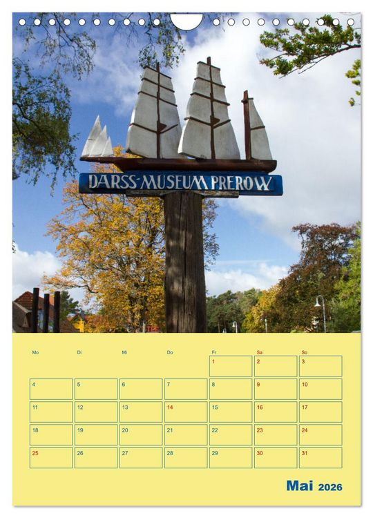 Produktbild: Sehnsuchtsort Fischland-Dar&szlig;-Zingst (Wandkalender 2026 DIN A4 hoch), CALVENDO Monatskalender