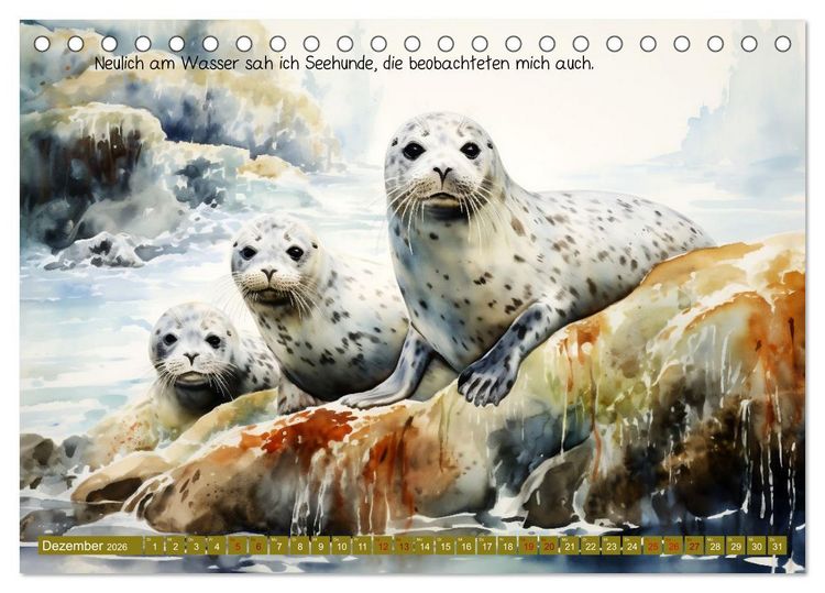 Produktbild: Neulich am Wasser (Tischkalender 2026 DIN A5 quer), CALVENDO Monatskalender