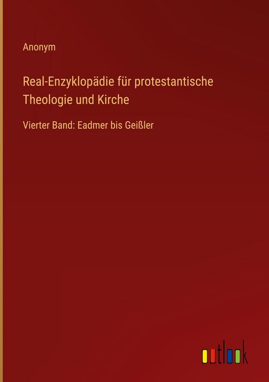 Produktbild: Real-Enzyklop&auml;die f&uuml;r protestantische Theologie und Kirche
