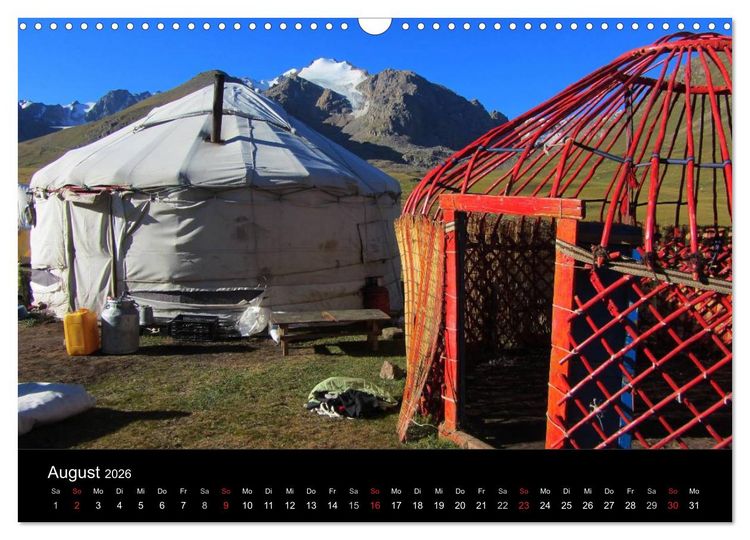 Produktbild: Kirgistan 2026 (Wandkalender 2026 DIN A3 quer), CALVENDO Monatskalender
