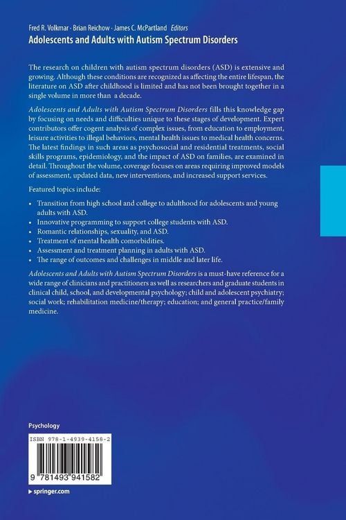 Produktbild: Adolescents and Adults with Autism Spectrum Disorders