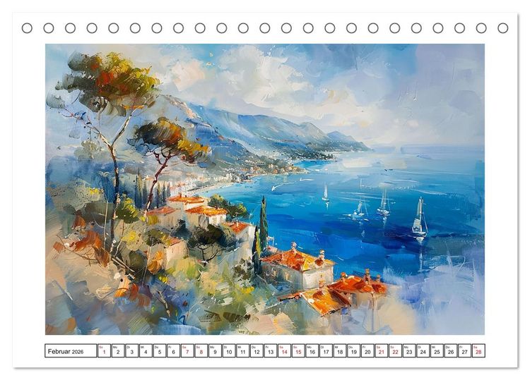 Produktbild: Toskana bis Provence (Tischkalender 2026 DIN A5 quer), CALVENDO Monatskalender
