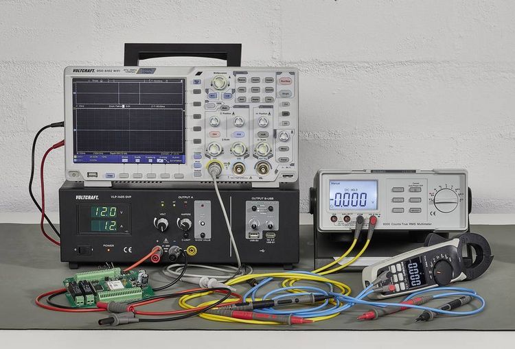 Produktbild: VOLTCRAFT MSL-504 Messleitung Stecker 4mm Pr&uuml;fspitze 1.20m Gelb 1St.