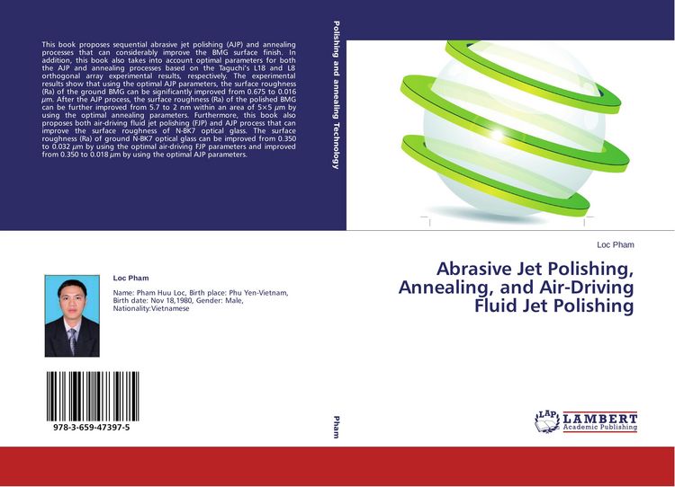 Produktbild: Abrasive Jet Polishing, Annealing, and Air-Driving Fluid Jet Polishing