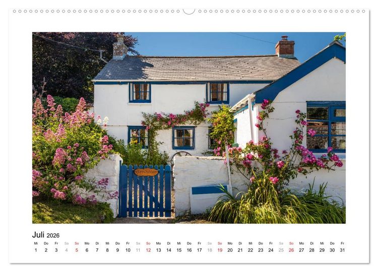 Produktbild: Cornwall - Land zwischen den Meeren (Wandkalender 2026 DIN A2 quer), CALVENDO Monatskalender