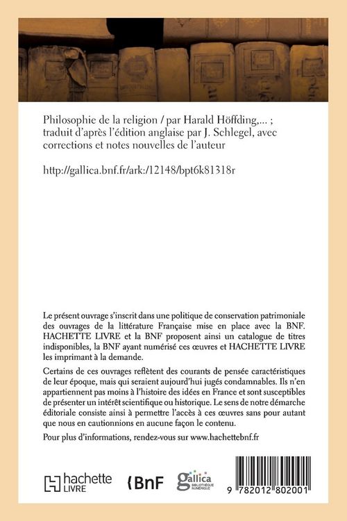 Produktbild: Philosophie de la religion