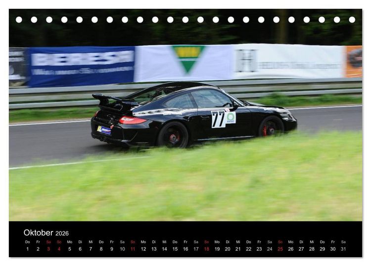 Produktbild: Bergrennen und Rallye im Porsche (Tischkalender 2026 DIN A5 quer), CALVENDO Monatskalender