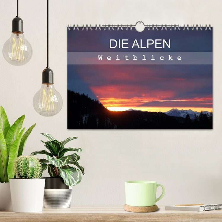 Produktbild: DIE ALPEN - Weitblicke (Wandkalender 2026 DIN A4 quer), CALVENDO Monatskalender