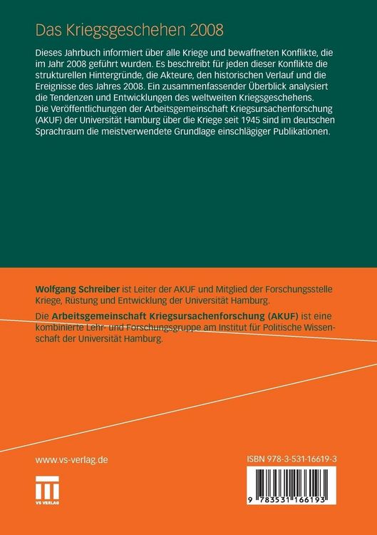 Produktbild: Das Kriegsgeschehen 2008