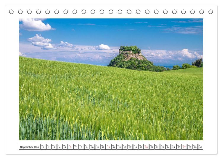 Produktbild: Hegau&acute;s Vulkanlandschaft (Tischkalender 2026 DIN A5 quer), CALVENDO Monatskalender