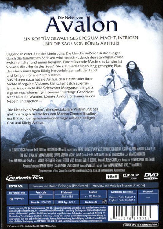 Produktbild: Die Nebel von Avalon